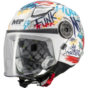 Casco MT Jet Infantil Lite Grew A5 Brillo